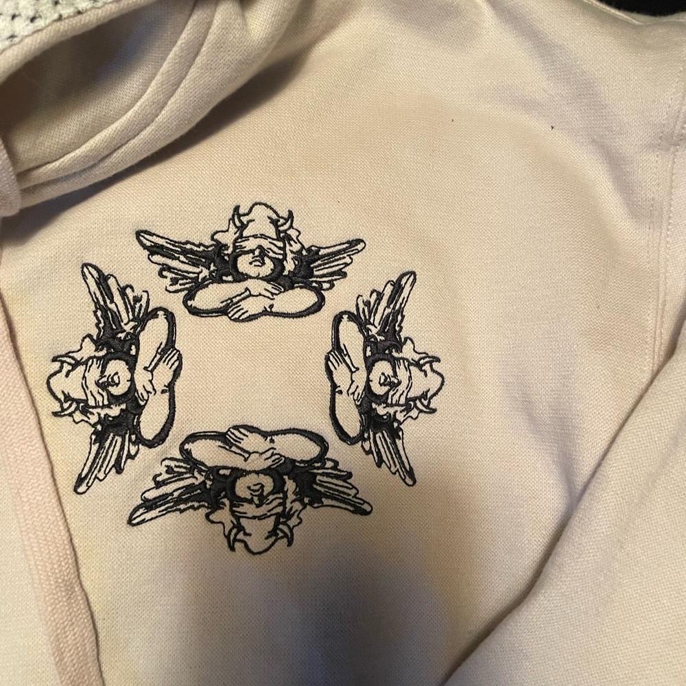COPY - Boys Lie zip up hoodie - Women’s M/L over-aized - cream - EUC -